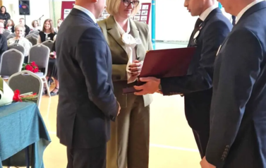 Gratulacje złożone Pani Dyrektor