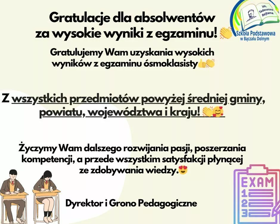 Zdjęcie do Gratulacje dla Absolwent&oacute;w